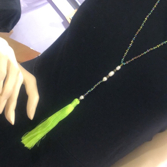 REAL Fresh Water Pearl& Crystal tassel Necklaces-Boutique - Picture 6 of 9